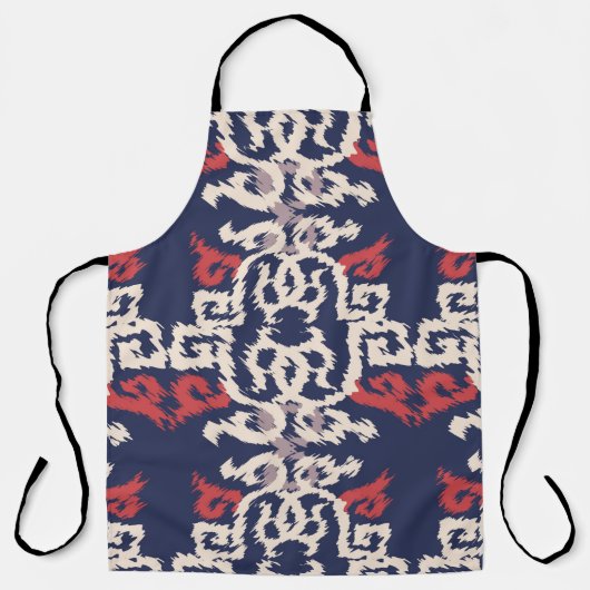 Seamless pattern in oriental styleabstract, arabic エプロン (正面)