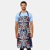 Seamless pattern in oriental styleabstract, arabic エプロン (着用した状態)