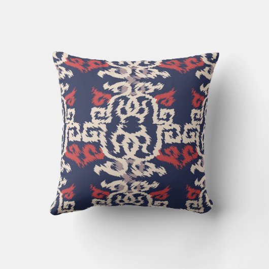 Seamless pattern in oriental styleabstract, arabic クッション (裏面)