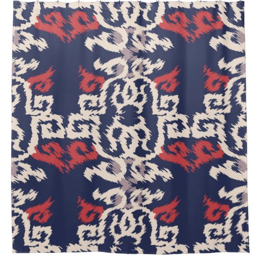 Seamless pattern in oriental styleabstract, arabic シャワーカーテン (正面)