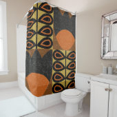 seamless pattern in scandinavian design style. Ret シャワーカーテン (インサイチュ)
