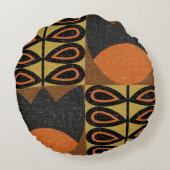 seamless pattern in scandinavian design style. Ret ラウンドクッション (裏面)