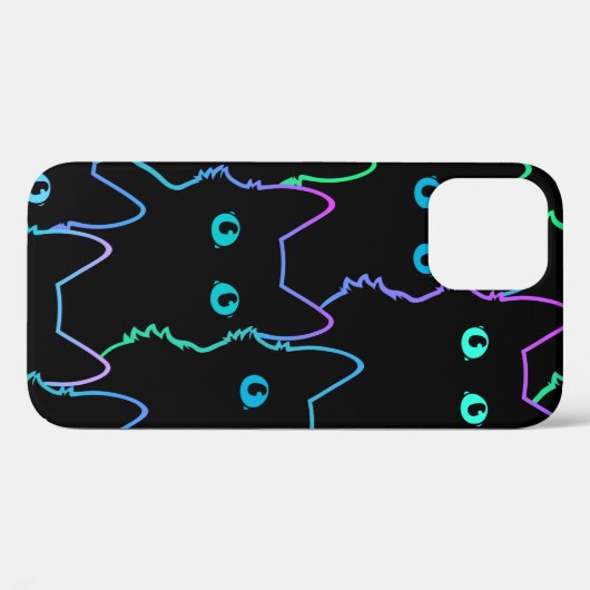 seamless pattern of cute cat silhouettespattern,se Case-Mate iPhoneケース (裏面 (横))
