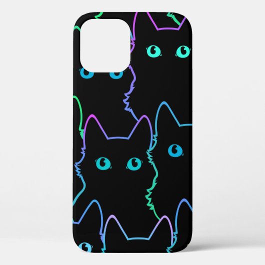 seamless pattern of cute cat silhouettespattern,se Case-Mate iPhoneケース (裏面)