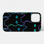 seamless pattern of cute cat silhouettespattern,se iPhoneケース (裏面横)