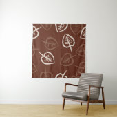 Seamless pattern of floral motif with leaves. Stri タペストリー (インサイチュ(横))