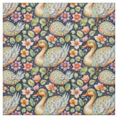 "Seamless Pattern of Geese Among Leaves" ファブリック (見本)
