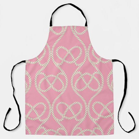 Seamless pattern of ropes. Vintage Illustrationabs エプロン (正面)