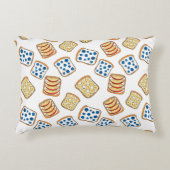 Seamless pattern of toast アクセントクッション (正面)