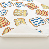 Seamless pattern of toast シェルパブランケット (3/4)