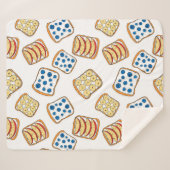 Seamless pattern of toast シェルパブランケット (正面(横))