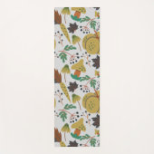 Seamless pattern of tropical pumpkins and carrots ヨガマット (正面)