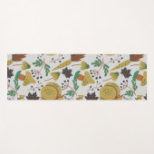 Seamless pattern of tropical pumpkins and carrots ヨガマット (正面(横))