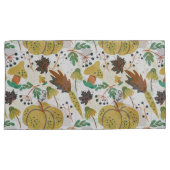 Seamless pattern of tropical pumpkins and carrots 枕カバー (正面右)