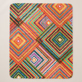 Seamless pattern patchwork design. Creative backgr シェルパブランケット (正面)