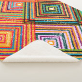 Seamless pattern patchwork design. Creative backgr シェルパブランケット (3/4)
