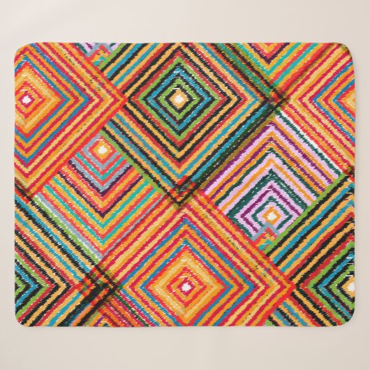 Seamless pattern patchwork design. Creative backgr シェルパブランケット (正面(横))
