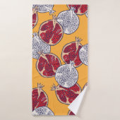 Seamless pattern. Pomegranate hand drawn. バスタオル (バスタオル)