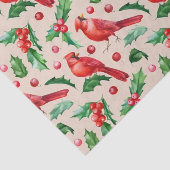 Seamless pattern red cardinal birds  薄葉紙 (詳細)