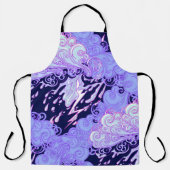 Seamless pattern. Retro style curly decorative clo エプロン (正面)