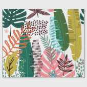 Seamless pattern tropical background with Monstera ラッピングペーパー (フラット)