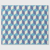 Seamless pattern Vintage cube art, abstract illust ラッピングペーパー (フラット)