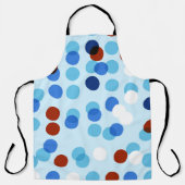 Seamless pattern with abstract doodle ornament, do エプロン (正面)