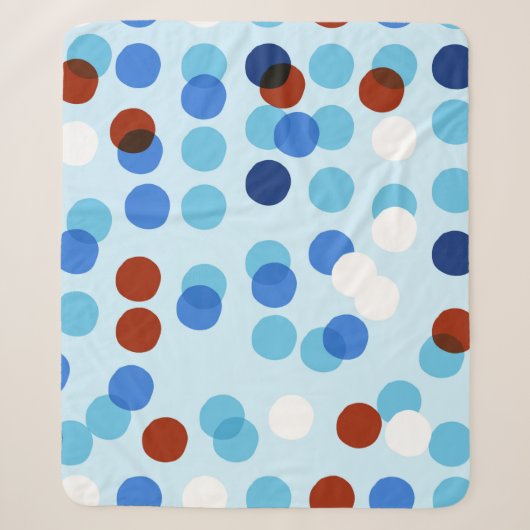 Seamless pattern with abstract doodle ornament, do シェルパブランケット (正面)