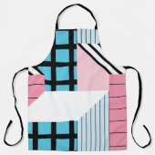Seamless pattern with abstract geometric shapes エプロン (正面)