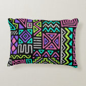 seamless pattern with abstract lines. geometric a アクセントクッション (裏面)