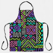 seamless pattern with abstract lines. geometric a エプロン (正面)