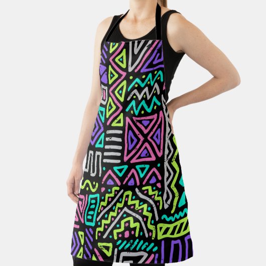 seamless pattern with abstract lines. geometric a エプロン (インサイチュ)