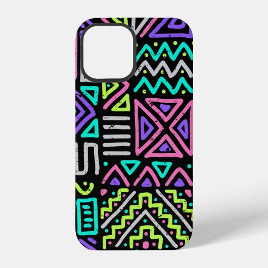 seamless pattern with abstract lines. geometric a iPhoneケース (裏面)