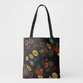 Seamless pattern with abstract modern doodles. Bri トートバッグ (正面)