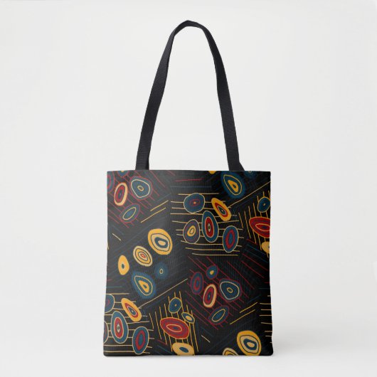 Seamless pattern with abstract modern doodles. Bri トートバッグ (正面)