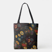 Seamless pattern with abstract modern doodles. Bri トートバッグ (裏面)