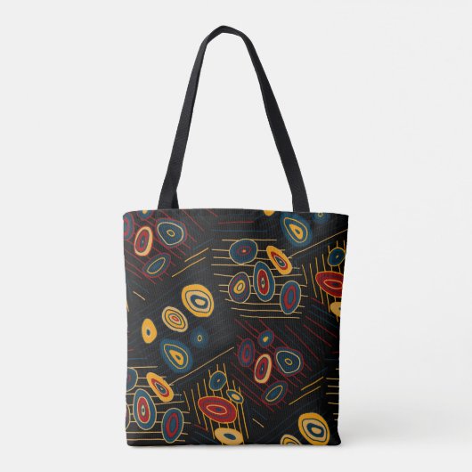 Seamless pattern with abstract modern doodles. Bri トートバッグ (裏面)