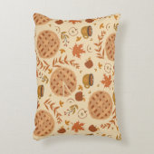 Seamless pattern with apple pie, apples and mugs. アクセントクッション (正面(垂直))