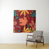 Seamless pattern with autumn leaves  タペストリー (インサイチュ(横))