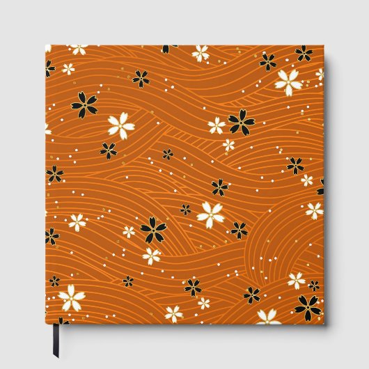 Seamless pattern with black and white flowers ゲストブック (正面)