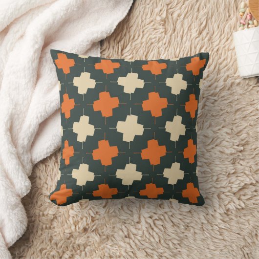 Seamless pattern with bright geometric elements on クッション (ブランケット)