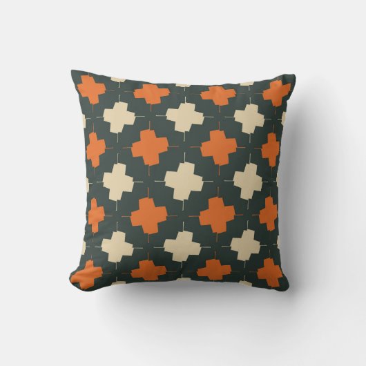 Seamless pattern with bright geometric elements on クッション (正面)