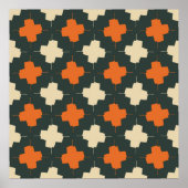 Seamless pattern with bright geometric elements on ポスター (正面)