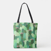 Seamless pattern with cactus トートバッグ (裏面)