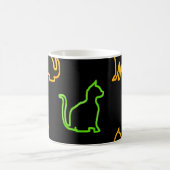Seamless pattern with catsabstract,animal,art,arti コーヒーマグカップ (中央)