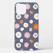 Seamless pattern with Christmas balls on a dark ba Case-Mate iPhoneケース (裏面)
