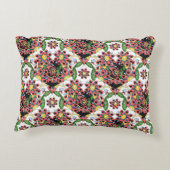 Seamless pattern with colorful hearts アクセントクッション (裏面)