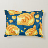 Seamless pattern with cute polygonal cartoon cats, アクセントクッション (裏面)