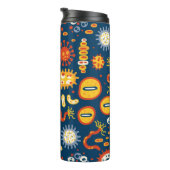 Seamless pattern with different kinds of microorga タンブラー (回転右)