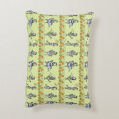 Seamless pattern with different zebras and differe アクセントクッション (裏面(縦))